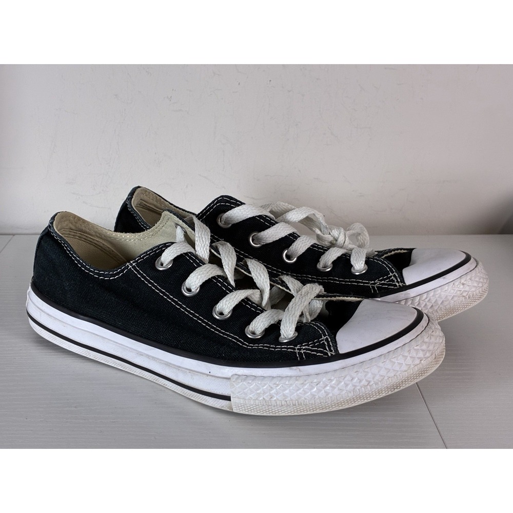Kids Size 3 All Star Converse Lo Ox Chucks Black  Shoes
